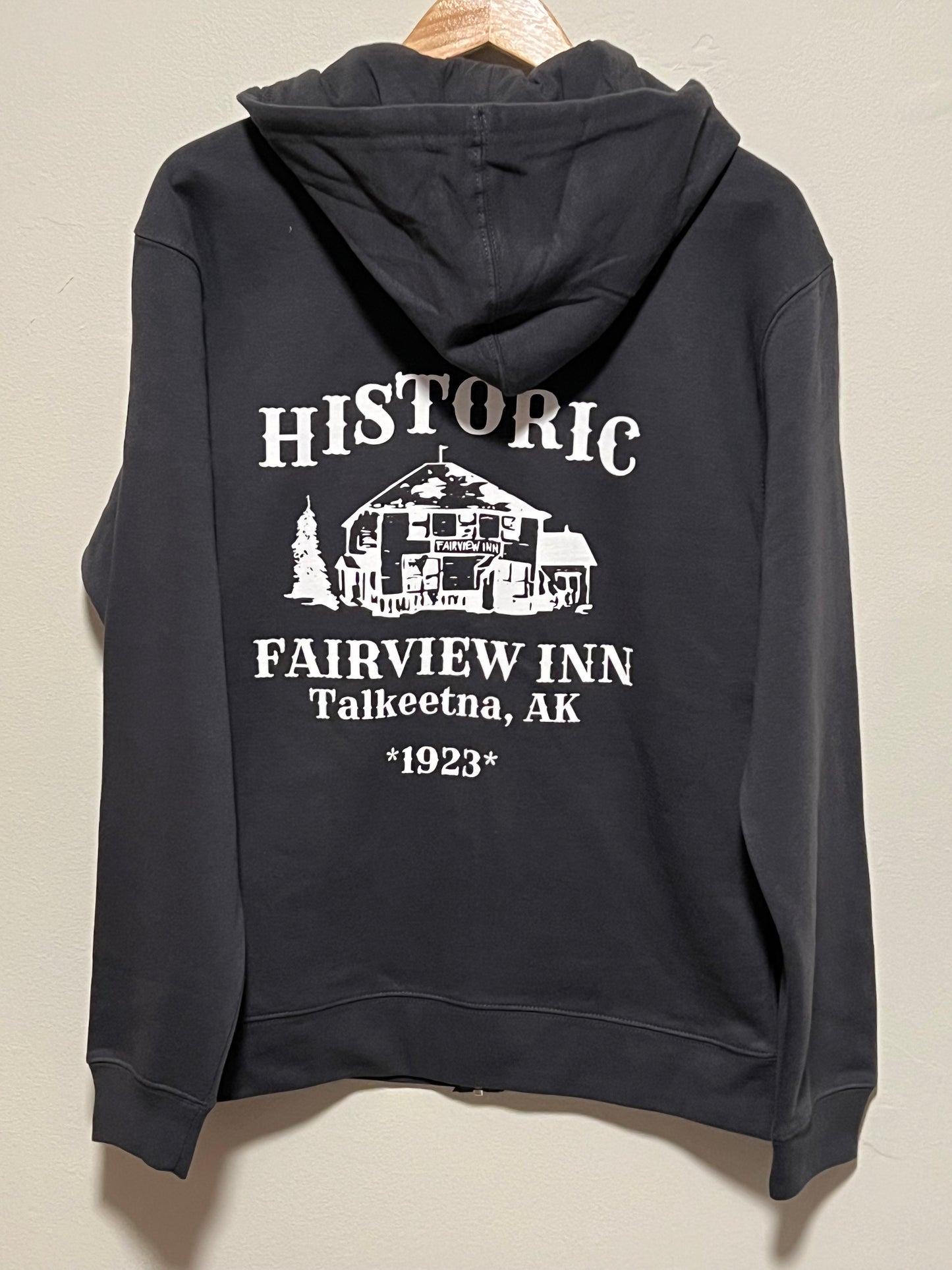 Fairview Inn Grey Zip Hoodie